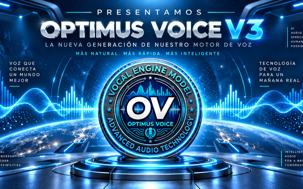 Presentamos Optimus Voice V3, la nueva generación de nuestro motor de voz: más natural, más rápida, más inteligente