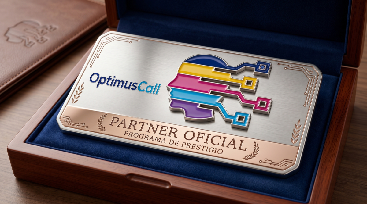 Placa Partner Oficial OptimusCall - Programa de Prestigio
